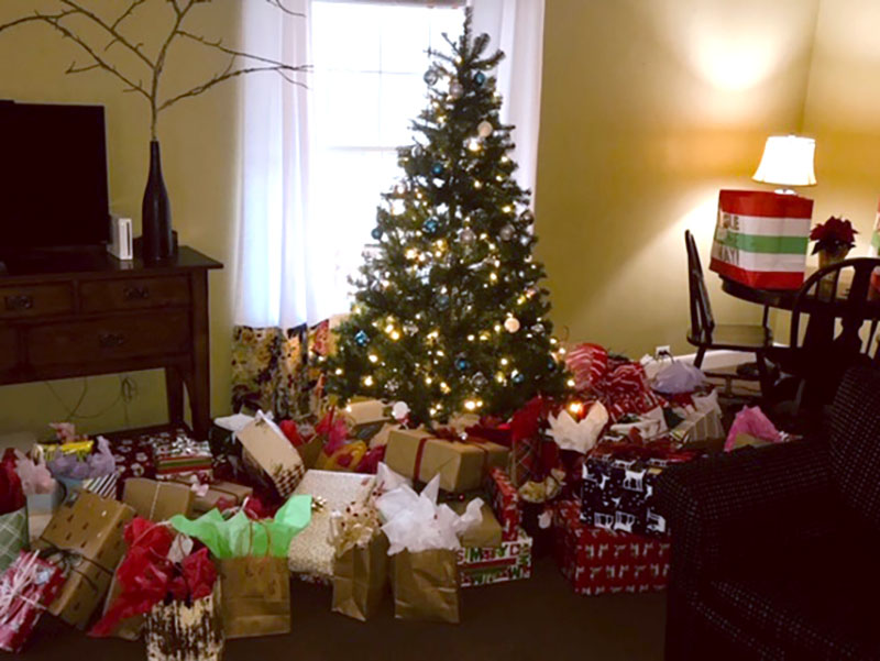 All the Presents under the Tree at French Camp